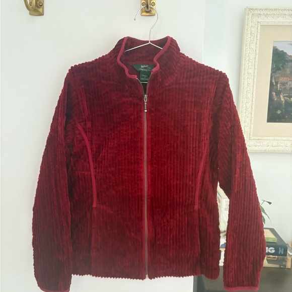 Woolrich Jackets & Blazers - Woolrich Kinsdale Zip Up Corduroy Jacket Ruby red medium excellent condition